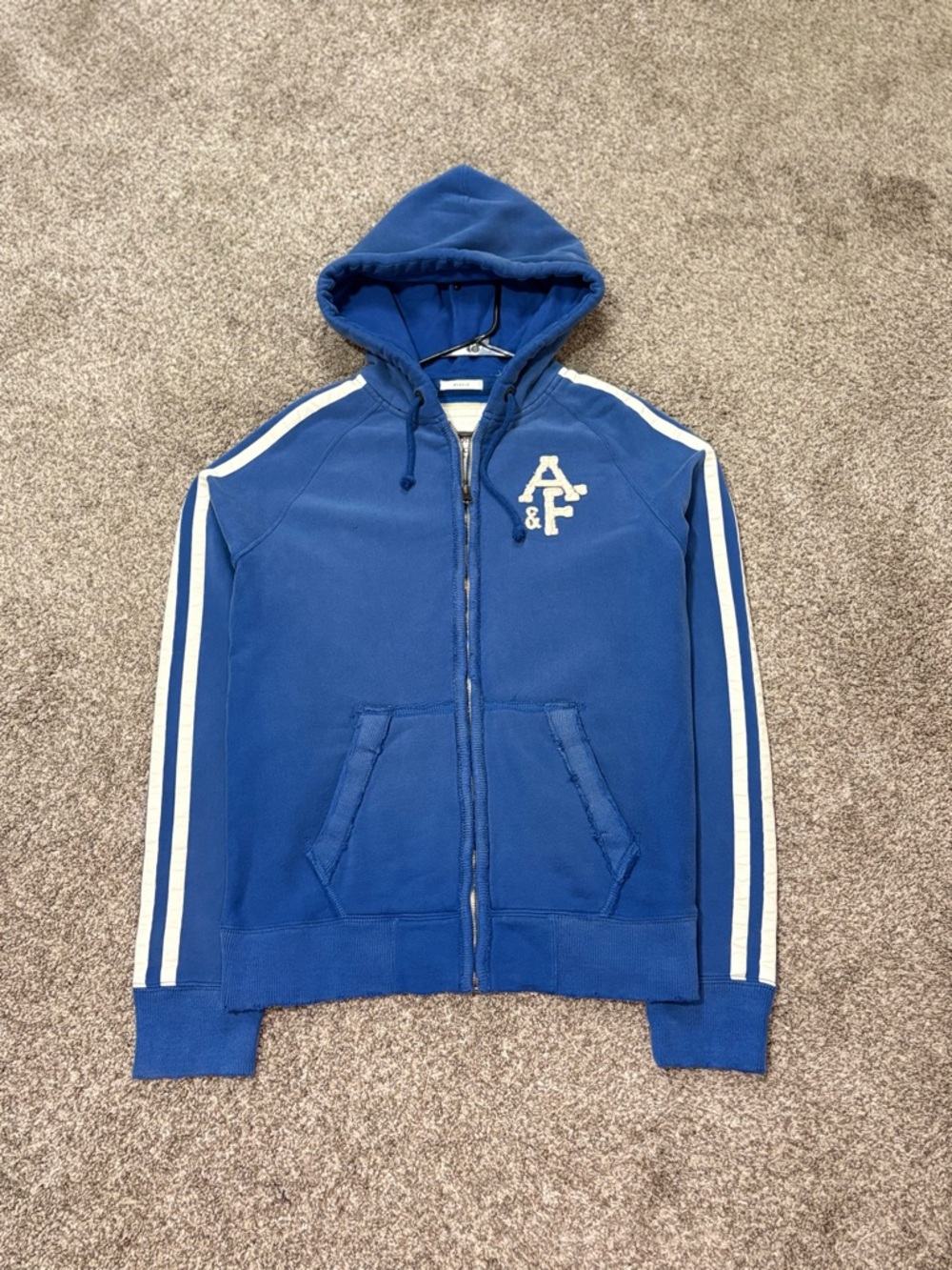 Abercrombie & Fitch Full Zip Hoodie VTG Y2K Mens Large Muscle Hoodie Jacket